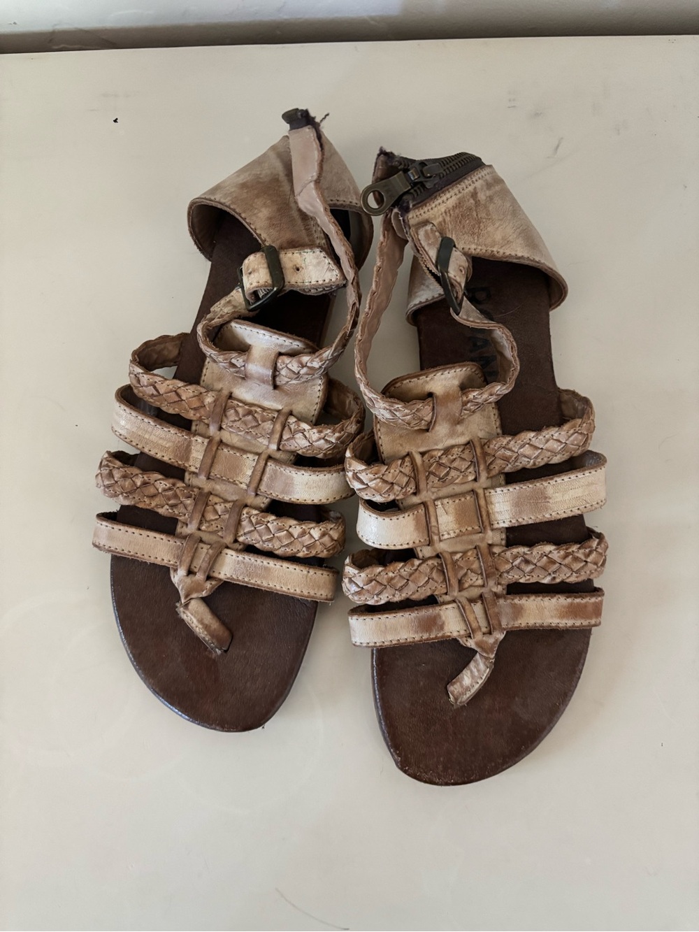 Bed Stu Leather Gladiator Sandals